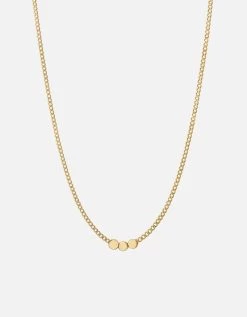 Type Chain Necklace, Gold Vermeil 30 Type Chain Necklace, Gold Vermeil -Online Fashion Accessories 103 0524 color 3letterpolishedgold 01