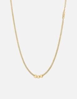 Type Chain Necklace, Gold Vermeil 31 Type Chain Necklace, Gold Vermeil -Online Fashion Accessories 103 0524 color 3letterpolishedgold 02