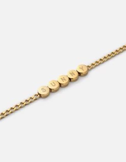 Type Chain Necklace, Gold Vermeil 32 Type Chain Necklace, Gold Vermeil -Online Fashion Accessories 103 0524 color 3letterpolishedgold 03
