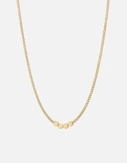 Type Chain Necklace, Gold Vermeil 34 Type Chain Necklace, Gold Vermeil -Online Fashion Accessories 103 0524 color 4letterpolishedgold 01