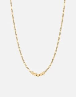 Type Chain Necklace, Gold Vermeil 38 Type Chain Necklace, Gold Vermeil -Online Fashion Accessories 103 0524 color 5letterpolishedgold 01