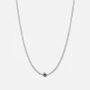 Opus Sapphire Type Chain Necklace, Sterling Silver/Black 1 Opus Sapphire Type Chain Necklace, Sterling Silver/Black -Online Fashion Accessories 103 0530 color noletterblack 01