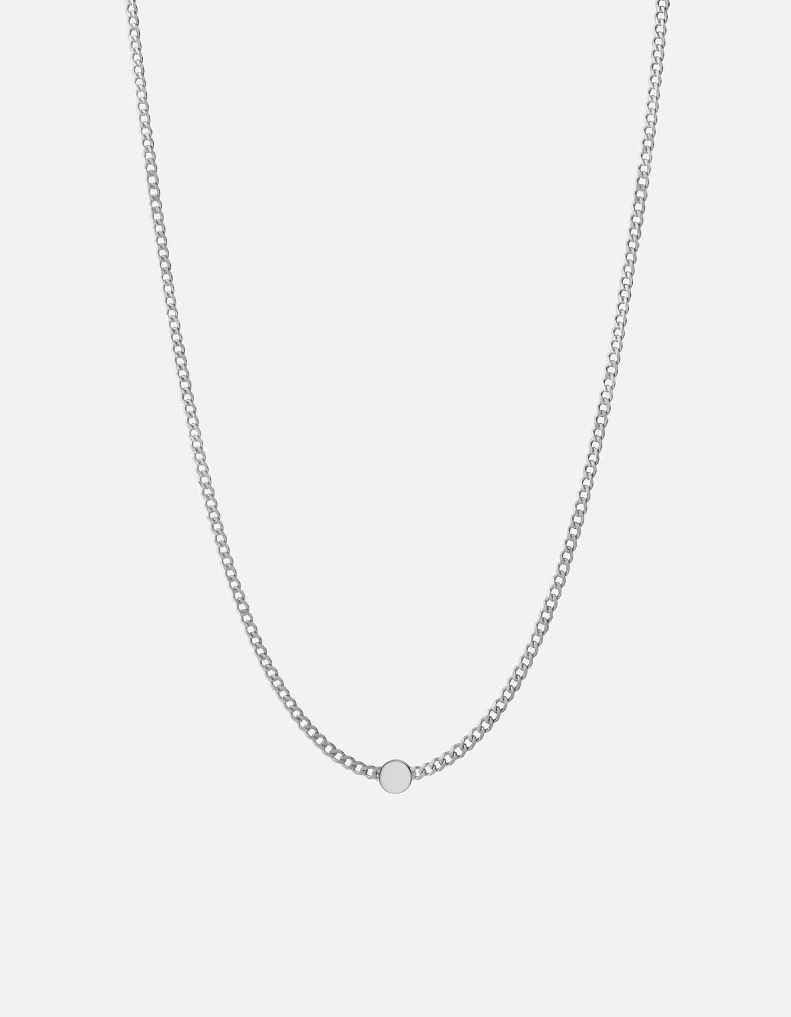 Opus Sapphire Type Chain Necklace, Sterling Silver/Black 4 Opus Sapphire Type Chain Necklace, Sterling Silver/Black - Image 2
