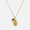 Mini Saints Agate Trilogy Necklace, Gold Vermeil -Online Fashion Accessories 103 0533 color green 01 643ca1b0 3432 47e2 95c0 012ff2a0a086