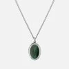 Fortuna Necklace, Sterling Silver/Green -Online Fashion Accessories 103 0549 color green 01