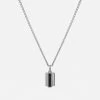 Vertigo Onyx Necklace, Sterling Silver -Online Fashion Accessories 103 0566 color black 01
