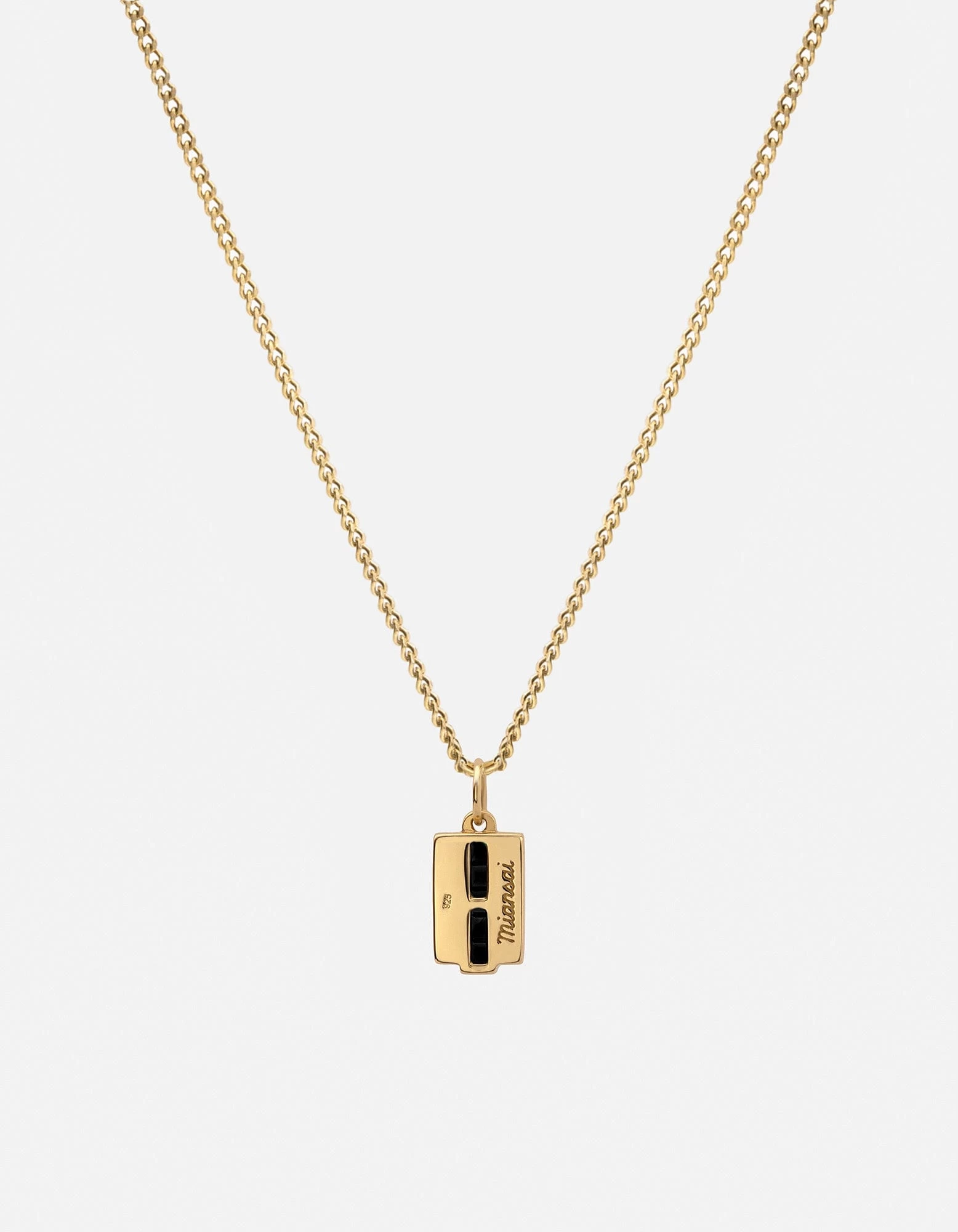 Vertigo Onyx Necklace, Gold Vermeil 4 Vertigo Onyx Necklace, Gold Vermeil - Image 2