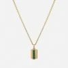 Vertigo Agate Necklace, Gold Vermeil -Online Fashion Accessories 103 0569 color green 01 ea96fb90 a5a8 4cd2 8011 6e771282af46