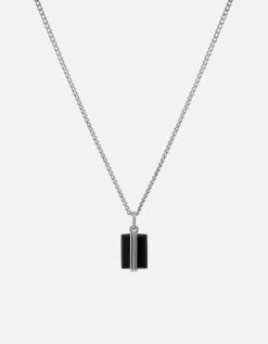 Paolo Onyx Necklace, Sterling Silver
