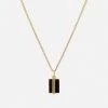 Paolo Onyx Necklace, Gold Vermeil -Online Fashion Accessories 103 0573 color black 01 4e1b59a8 ab48 4f2d 9854 ee1dbd4b9858
