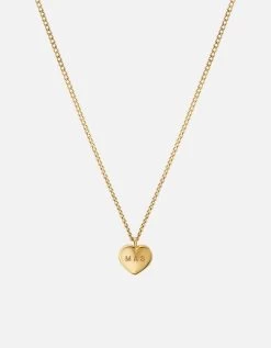 Carino Heart Necklace, Gold Vermeil -Online Fashion Accessories 103 0582 color polishedgold 04