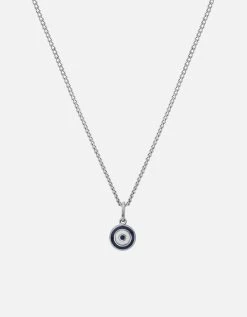 Ojos Necklace, Sterling Silver/Black 38 Ojos Necklace, Sterling Silver/Black -Online Fashion Accessories 103 0609 color blue 01 11a04a0d e0e6 480a 98cb 657d7c856ed4
