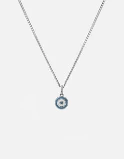 Ojos Necklace, Sterling Silver/Green -Online Fashion Accessories 103 0609 color skyblue 01 6e3c7cde 895f 4d48 8f9e e2b9e0aa865c