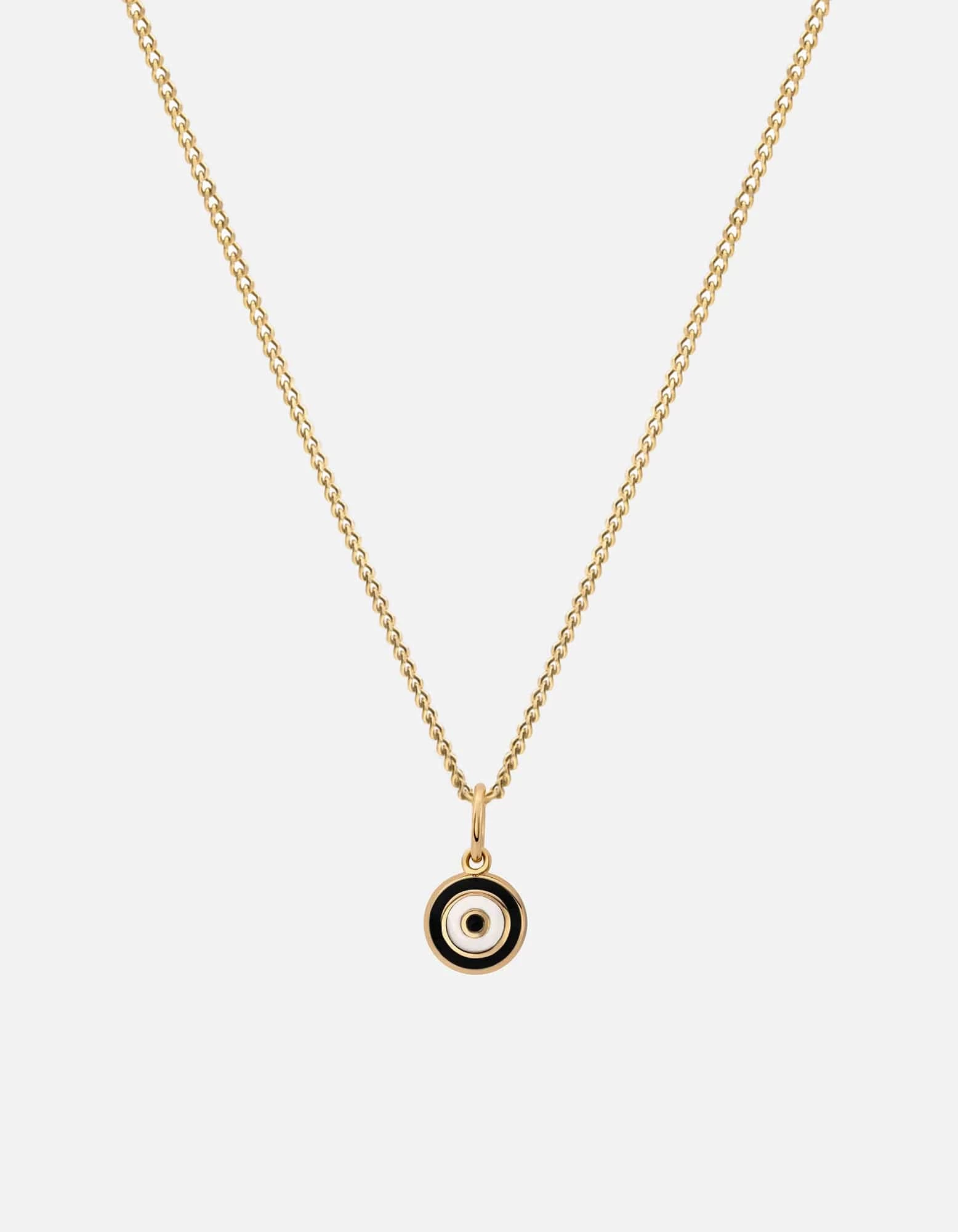 Ojos Necklace, Gold Vermeil/Black 3 Ojos Necklace, Gold Vermeil/Black