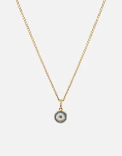 Ojos Necklace, Gold Vermeil/Linen -Online Fashion Accessories 103 0610 color skyblue 01 59f6def9 1669 47ad bb3b ff943534db12