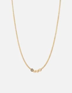 Opus Sapphire Type Chain Necklace, Gold Vermeil/Blue 22 Opus Sapphire Type Chain Necklace, Gold Vermeil/Blue -Online Fashion Accessories 103 0611 color 3lettersblue 04