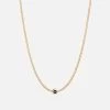 Opus Sapphire Type Chain Necklace, Gold Vermeil/Black 2 Opus Sapphire Type Chain Necklace, Gold Vermeil/Black -Online Fashion Accessories 103 0611 color noletterblack 01