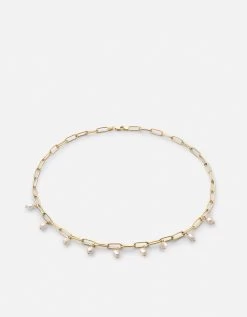 Sania Pearl Choker, Gold Vermeil