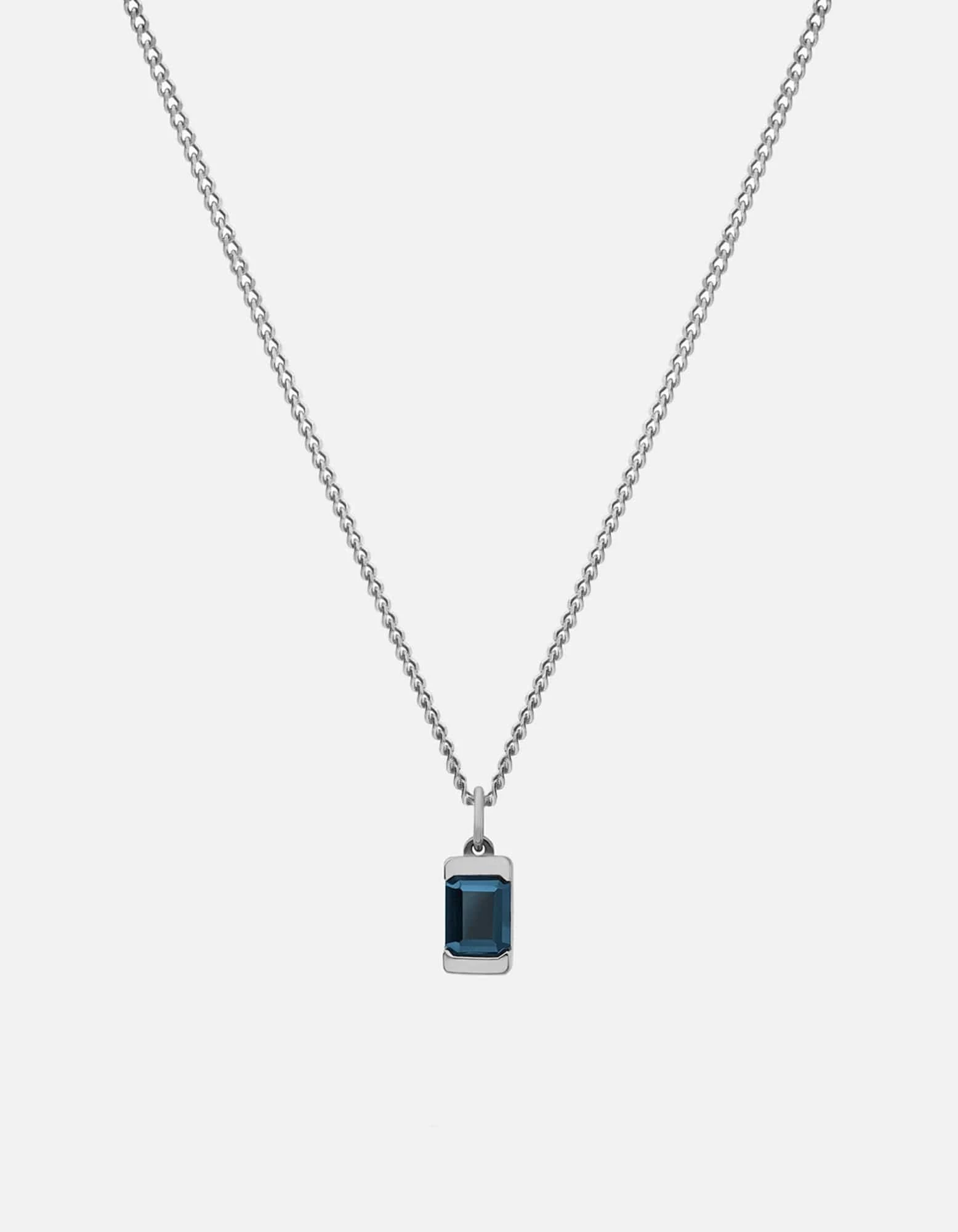 Valor Blue Topaz Necklace, Sterling Silver 3 Valor Blue Topaz Necklace, Sterling Silver