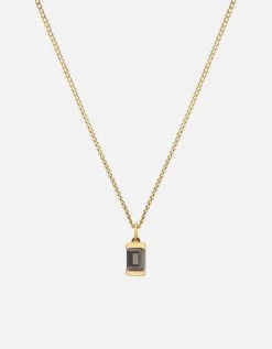 Valor Gray Topaz Necklace, Gold Vermeil