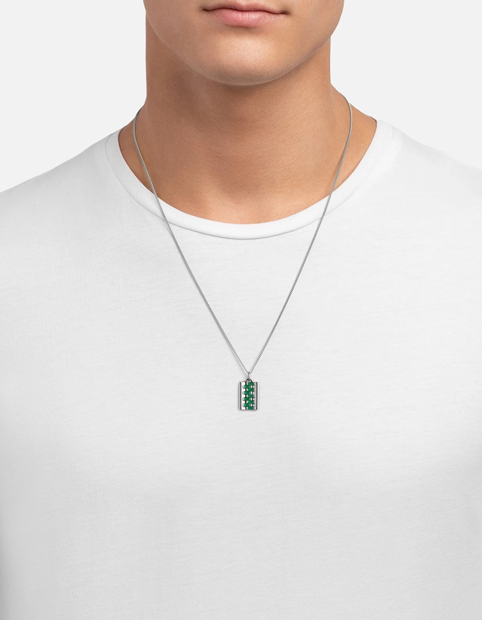 Delano Agate Necklace, Sterling Silver 5 Delano Agate Necklace, Sterling Silver - Image 3