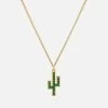 Cactus Onyx Necklace, Gold Vermeil