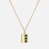 Virgil Agate Necklace, Gold Vermeil 1 Virgil Agate Necklace, Gold Vermeil -Online Fashion Accessories 103 0643 color green 01