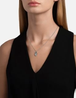 Dawn Necklace, Sterling Silver/Black -Online Fashion Accessories 103 0645 color black 03