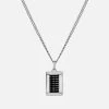 Enzo Necklace, Sterling Silver/Black 2 Enzo Necklace, Sterling Silver/Black -Online Fashion Accessories 103 0649 color black 01