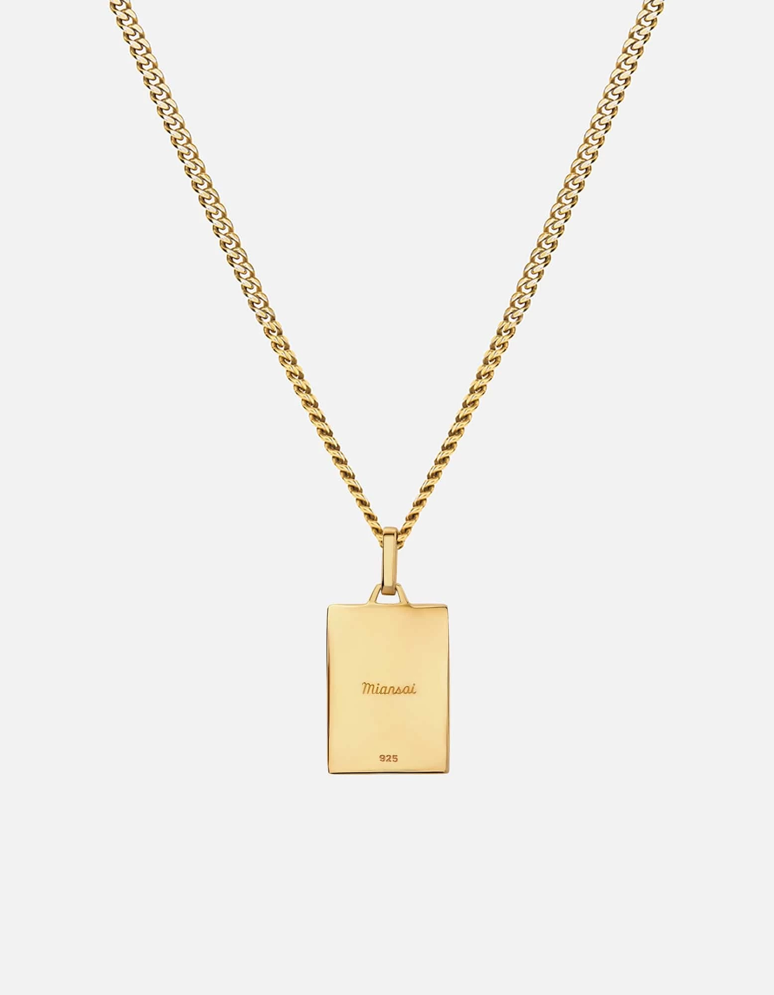 Enzo Necklace, Gold Vermeil/Black 4 Enzo Necklace, Gold Vermeil/Black - Image 2