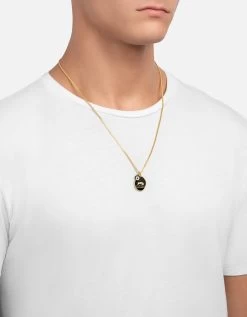 Oxen Necklace, Gold Vermeil/Black -Online Fashion Accessories 103 0654 color black 03