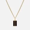 Duo Onyx Necklace, Gold Vermeil -Online Fashion Accessories 103 0656 color black 01