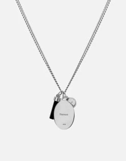 Dawn Trilogy Necklace, Sterling Silver/Black -Online Fashion Accessories 103 0663 color black 02
