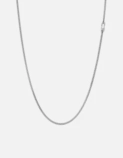 2mm Mini Annex Chain Necklace, Sterling Silver