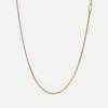 2mm Mini Annex Chain Necklace, Gold Vermeil