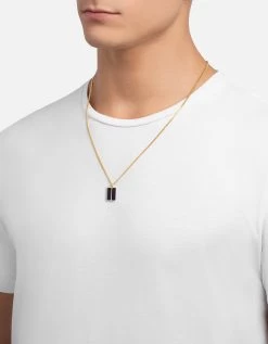 Duo Lapis Necklace, Gold Vermeil -Online Fashion Accessories 103 0692 color blue 03