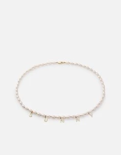 Calla Choker, Gold Vermeil -Online Fashion Accessories 103 0834 color 6letterspolishedgoldwpearls 01