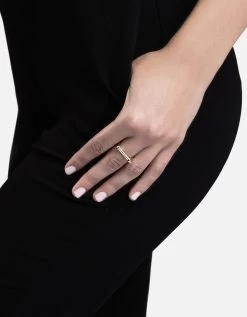 Thin Screw Cuff Ring, Gold Vermeil -Online Fashion Accessories 104 0088 finish polishedgoldvermeil 03