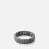 Moore Mesh Ring, Matte Black Rhodium -Online Fashion Accessories 104 0100 color matteblack 01