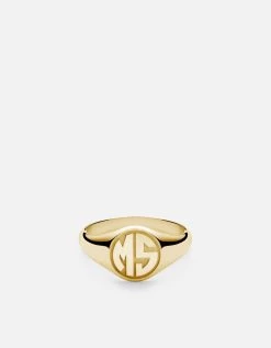 Signet Ring, 14k Gold/3 Letter 11 Signet Ring, 14k Gold/3 Letter -Online Fashion Accessories 104 0192 color polishedgold 06 5d18c583 3b47 4894 ba41 689f0b63e182