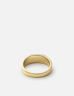 Geo Signet Ring, Gold Vermeil/3 Letters -Online Fashion Accessories 104 0244 color polishedgold 02 5b5eb438 691c 43b9 822f bd491daf1219