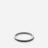 Eclipse Band Ring, Matte Silver/Black Diamonds -Online Fashion Accessories 104 0262 color mattesilverpave 01 1