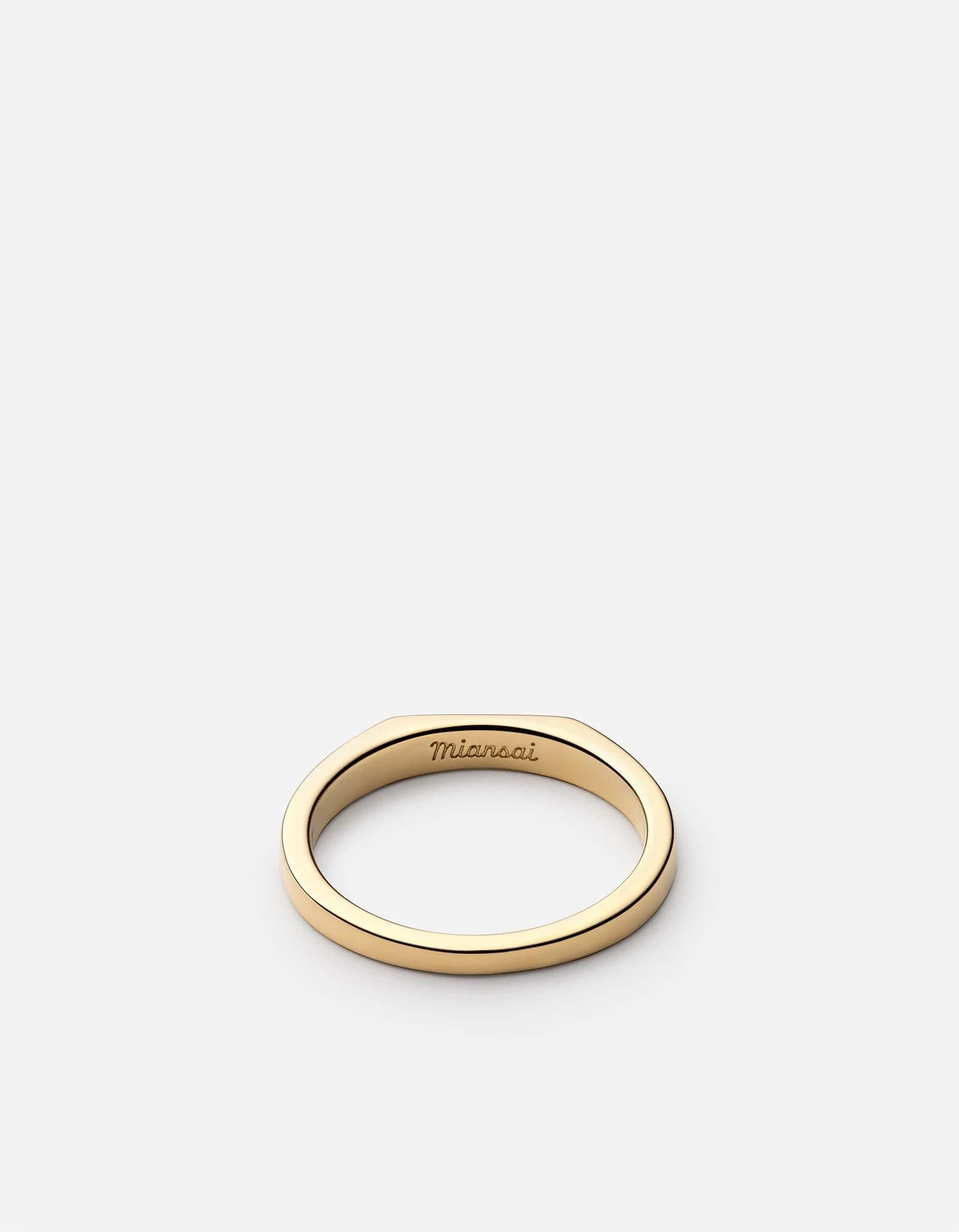 Thin Geo Ring, Gold 4 Thin Geo Ring, Gold - Image 2