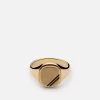 Square Step Ring, Gold Vermeil/Black -Online Fashion Accessories 104 0337 color black 01