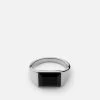 Lennox Onyx Ring, Sterling Silver -Online Fashion Accessories 104 0340 color black 01