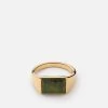 Lennox Jasper Ring, Gold Vermeil 1 Lennox Jasper Ring, Gold Vermeil -Online Fashion Accessories 104 0341 color green 01