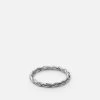 Rope Chain Ring, Sterling Silver -Online Fashion Accessories 104 0343 color polishedsilver 01