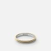 Duo Ring, Sterling Silver/Gold Vermeil