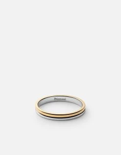 Duo Ring, Sterling Silver/Gold Vermeil