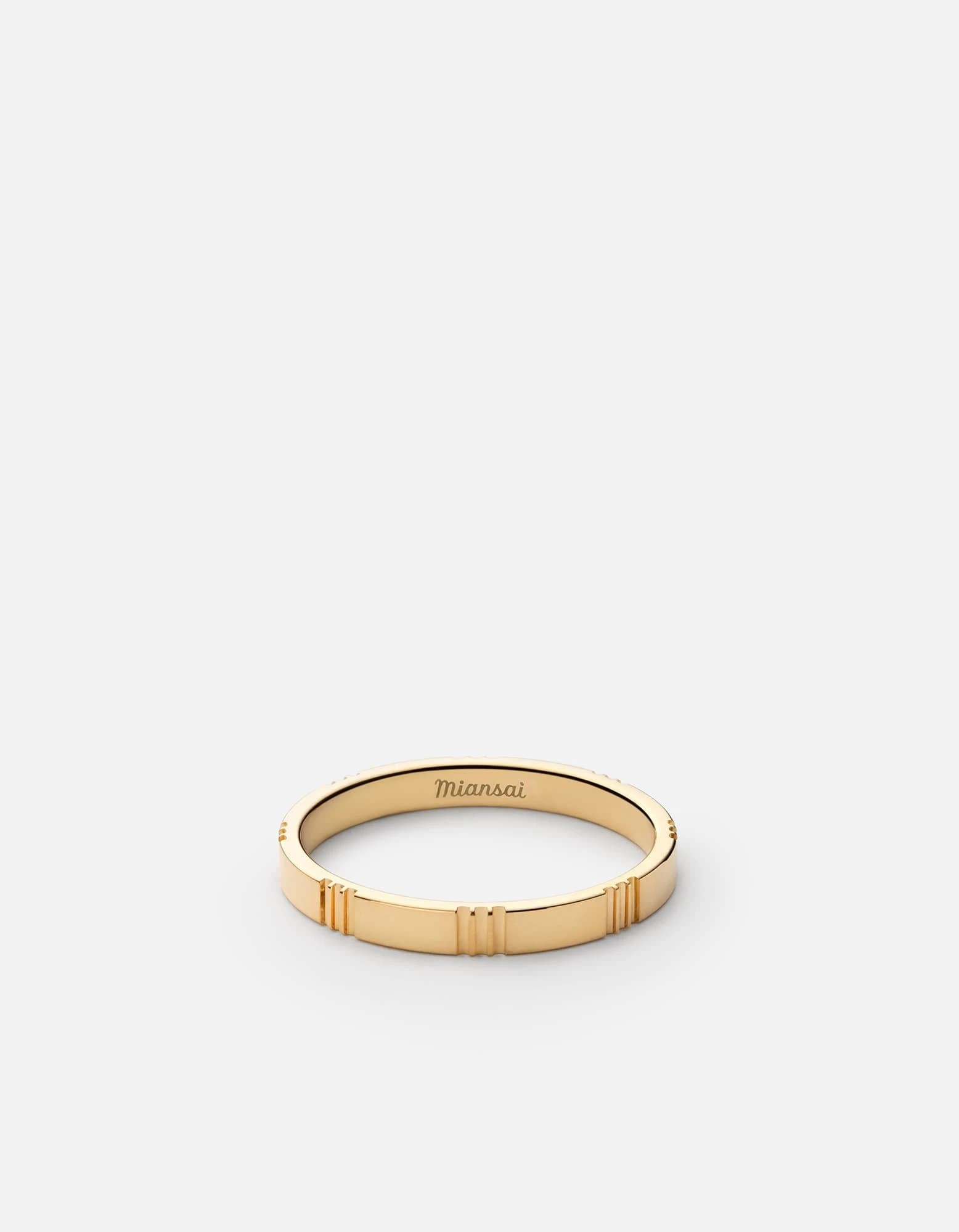 Bolt Ring, Gold Vermeil 3 Bolt Ring, Gold Vermeil